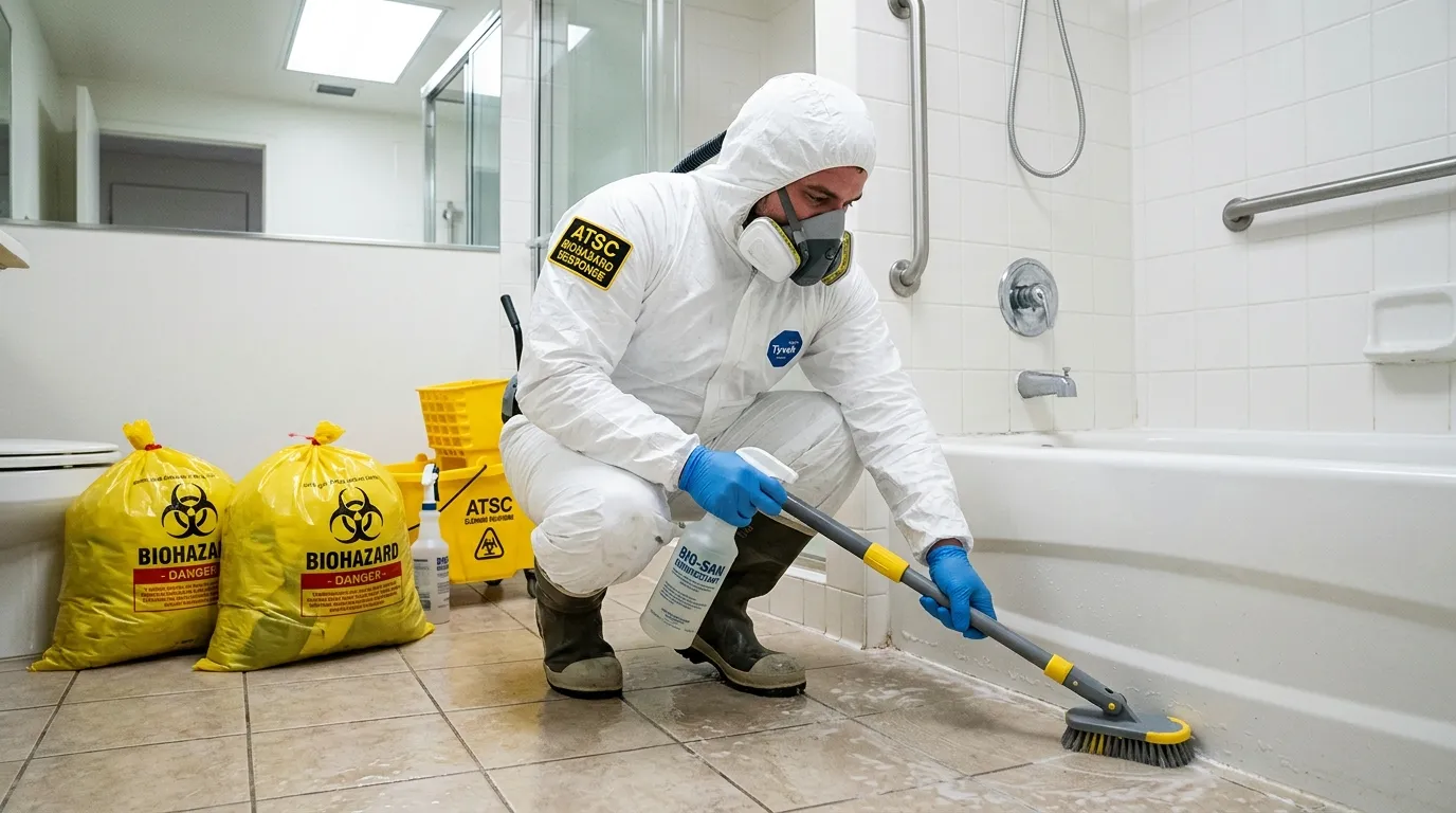 Decontamination equipment deployed for Blood Cleanup in Corona